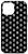 iPhone 12 Pro Max Monogram Letter B Pattern White On Black Background Case