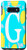 Galaxy S10e Letter G Monogram Yellow Lemon Teal Blue Background Wreath Case
