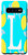 Galaxy S10 Letter L Monogram Yellow Lemon Teal Blue Background Wreath Case