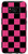 Galaxy S8 Checkered Black And Pink Checkerboard Phone Case