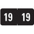 Smead ETS Color-Coded Year Labels, 2019, Black, 250 Labels per Pack (67919)