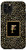 iPhone 11 Pro Modern Monogram Initial Letter F Black Leopard Pattern Case