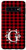 Galaxy S10 Red and Black Buffalo Plaid Monogram Letter G Initial Gift Case