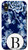 iPhone X/XS Indigo Blue Chinoiserie Pattern Monogram Initial Letter "B" Case
