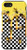 iPhone SE (2020) / 7 / 8 Black and White Checkered Bee Lover Checkerboard Pattern Case