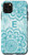 iPhone 11 Pro Max Letter E Initial Monogram Mandala-Marble Print Teal Blue Case