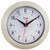 Equity by La Crosse 25015 Round Plastic Analog Wall Clock, 8", Almond Beige