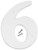 Hy-Ko Products 30306 Plastic House Number 6 (SIX), 6" High, White