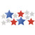 Creative Converting 328330 Patriotic Cutouts with Glitter Multicolor