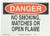 Brady 115977 14" Width x 10" Height B-586 Paper, Red And Black On White Color Sustainable Safety Sign, Legend "Danger No Smoking, Matches Or Open Flame"