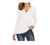 Roselux Womens Waffle Knit V Neck Henley Shirt Long Sleeve Waffle Casual Blouse Tops(White-L)