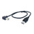 USB 2.0 A Male to B Male Cable Left Angled 90 Degree for Printer Scanner Hard Disk 50cm CableCC