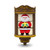 Hallmark Keepsake Mini Christmas Ornament 2018 Year Dated, Stylin' Santa Miniature with Motion, 1.87"