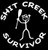 Chase Grace Studio Shit Creek Survivor River Camping Paddle Vinyl Decal Sticker-White-Cars Trucks SUV Laptops Canoe Kayak Wall Art-5" X 5"-CGS170