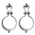 WYKA 3-1/2 Inch Split Ring Hanger Pipe Straps,2 Pack Heavy Duty Iron Galvanized Universal Hinge Lantern Hoops Ceiling Mount Pipe Supports Adjustable Bracket Pipe Clamp 89mm DIA