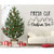 Christmas Tree Wall Decal - Fresh Cut - Holiday Vinyl Stickers for Living Room or Home Decoration