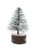 Creative Co-Op Small Artificial Tree with Wood Base in Snow Finish