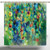 72x72 Shower Curtain by iPrint,Watercolor Flower Home Decor,Vibrant Blooms Clusters down from Branch Spring Season Image,Green Blue,Fabric Bathroom Decor Set with Hooks,72 Inches