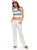 Roxy Womens Oceanside Beach Pant, Marshmallow, XL
