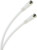 GE 73287 100-Feet RG6 Coaxial Video Cable, White, F Type Connections