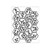 Darice Embossing Folder A6, Template Hexagon Leaves and Branches, Transparente