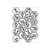 Darice Embossing Folder A6, Template Hexagon Leaves and Branches, Transparente