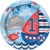 Nautical Boys 1st Birthday Dinner Plates, 8ct