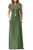 MISFAY Women Short Sleeve Loose Plain Maxi Dresses Casual Long Dresses Pockets (Army Green, S)