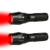 2 Pcs Powerful Red LED Flashlight Single Mode Long Range Red Hunting Light Torch Zoombale, Waterproof Red Torch Best for Astronomy, Aviation, Night Observation,etc