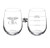 17 oz Stemless Wine Glass Funny Two Sided Good Day Bad Day Don't Even Ask CNA Nursing Assistant