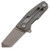 Eafengrow EF61 Small Pocket Knife EDC Hollow Keychain Folding Knife D2 Blade Titanium Handle Mini Tactical Knife with Frame Lock (EF61-gray)