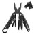 GETUHAND Multi Plier Stainless Steel 10-in-1 Multi Pocket Tool for Hunting, Hiking, Camping, Outdoor Survival with Multitool Knife Sheath Folding Pliers/Knife/Saw/Wire Cutter(Black)