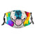 Checkerboard Paiting Pitbull Dog Smile Face Mask With Filter Pocket Washable Reusable Face Bandanas Balaclava With 2 Pcs Filters