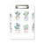 Succulents Pattern Cactus Potted Plant Illustration Clipboard Folder Writing Pad Backing Plate A4