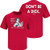 Chicago Hockey Fans. Don't be a Dck (Anti-St. Louis) Red T-Shirt (Sm-5X) (Short Sleeve, Large)
