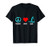 SUP Peace Love Stand Up Paddle Paddling Surf Board T-Shirt