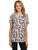 Disney Womens T-Shirt Mickey  and  Minnie Mouse All Over Print (X-Large)