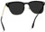 WearMe Pro - Full Mirror Lens Reflective Rimless Retro Sunglasses