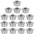 16 PCS 5/8 Inch Roller Ball Transfer Bearing, Carbon Steel Round Ball Transfer Unit, Universal Rotation Ball Casters for Conveyor, Roller Stand, Transmission, Load Capacity 33 lbs