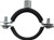 WYKA 10 Pack 3/4 Inch Heavy Duty Adjustable Pipe Bracket Clamp,Wall Ceiling Mount Pipe SupportS,Split Ring Hanger ID 20mm