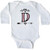 inktastic Letter D Monogram Tribal Long Sleeve Creeper 6 Months White 34351