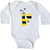 inktastic Cute Bee Initial F Long Sleeve Creeper 18 Months White 3cae8