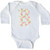 inktastic Cute Floral Initial B Long Sleeve Creeper Newborn White 3cb4c
