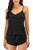 INFLATION Pajamas for Women,Sexy Lingerie Silk Satin Nightwear Pajamas Cami Shorts Set Sleepwear Black