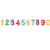 Wilton W2811-7-701 Candle Pick Set, 3-Inch, Numerals Rainbow, 10-Pack