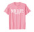 Park Slope Brooklyn NY Vintage Text Pink with White Print T-Shirt
