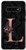 Galaxy S10Plus Letter L Monogram Initial Pink Rose on Black Grunge Design Case