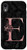iPhone XR Letter E Monogram Initial Pink Rose on Black Grunge Design Case