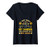 Womens I Just Want to Work in My Garden and Hangout with Dog V-Neck T-Shirt