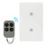 Light Touch Switch with Tempered Glass Panel, RF Wireless Remote Control, 100' RF Range, No Interference, US Standard Modern Wall Switch, No Hub Required (Replace 2 Switches in 1 Gang Wall Box)